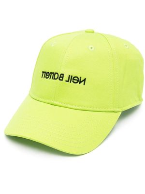 Neil Barrett mirrored logo baseball cap - Green