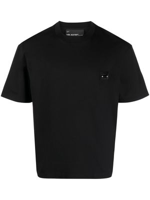 Neil Barrett pierced-appliqué cotton T-shirt - Black
