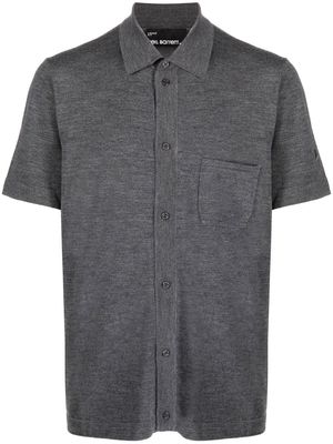 Neil Barrett pocket wool blend polo shirt - Grey