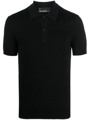 Neil Barrett short-sleeved polo shirt - Black