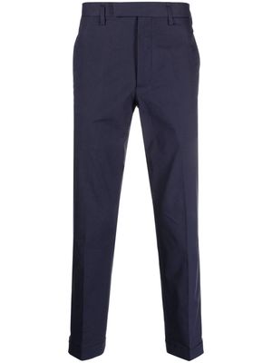 Neil Barrett slim-cut ankle-zips trousers - Blue