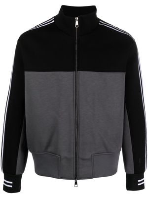 Neil Barrett stripe-detailing two-tone jacket - Black