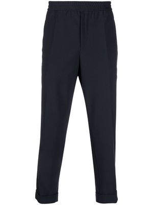 Neil Barrett tapered cropped trousers - Blue