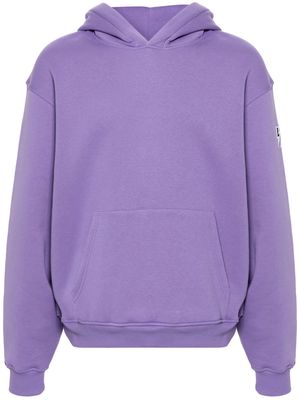 Neil Barrett Thunderbolt-embroidered jersey hoodie - Purple