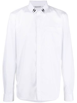 Neil Barrett Thunderbolt long-sleeve shirt - White