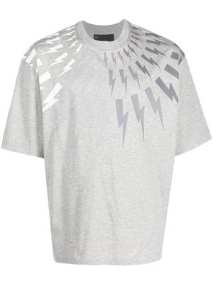 Neil Barrett Thunderbolt-print T-shirt - Grey