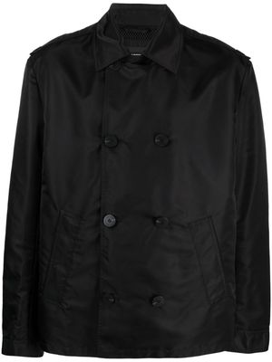 Neil Barrett tonal-design double-breasted jacket - Black