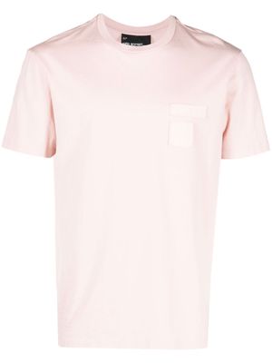 Neil Barrett tonal logo-patch T-shirt - Pink