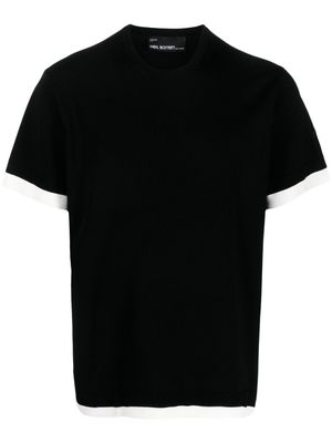 Neil Barrett two-tone jersey T-shirt - Black