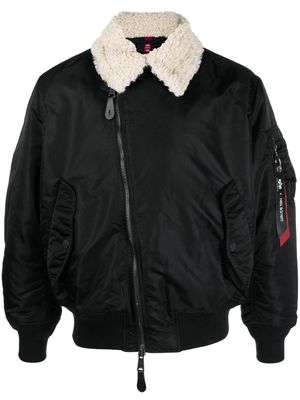 Neil Barrett x Alpha Industries faux-shearling bomber-jacket - Black