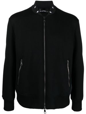Neil Barrett zip-front bomber jacket - Black