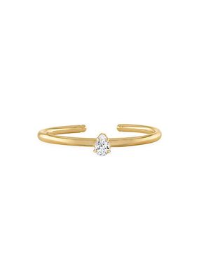 Nell 18K-Gold-Filled & Cubic Zirconia Bangle