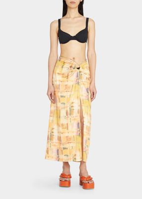 Nell Gathered A-line Skirt