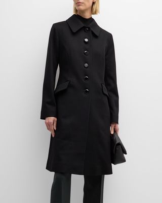 Nell Soft-Sculpted Wool Princess Coat