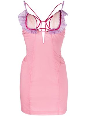 Nensi Dojaka Amfar fitted minidress - Pink