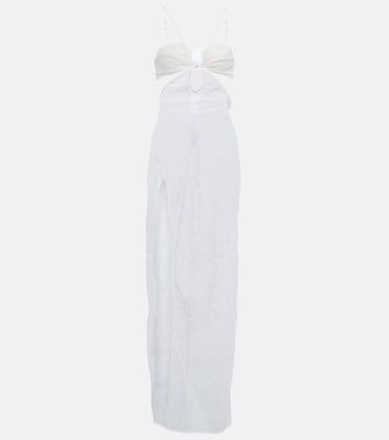 Nensi Dojaka Bridal cutout lace gown