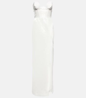 Nensi Dojaka Bridal sequined gown