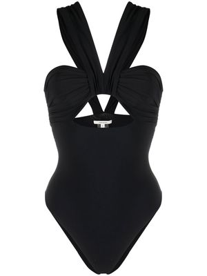 Nensi Dojaka butterfly cut-out one-piece swimsuit - Black