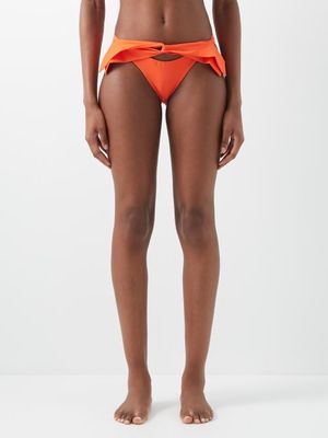 Nensi Dojaka - Butterfly Cutout Bikini Briefs - Womens - Orange