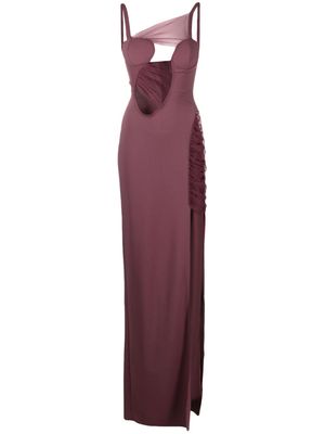 Nensi Dojaka cut-out asymmetric gown - Pink