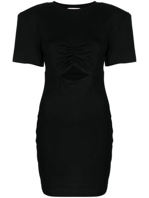 Nensi Dojaka cut-out cotton minidress - Black