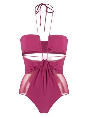 Nensi Dojaka cut-out detail swimsuit - Neutrals