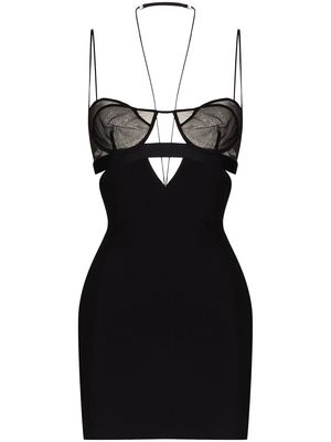 Nensi Dojaka cut-out open back minidress - Black