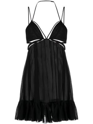 Nensi Dojaka cut-out strappy minidress - Black