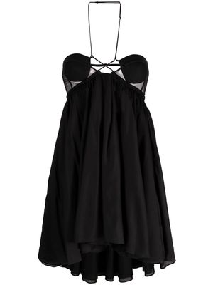 Nensi Dojaka halterneck cut-out minidress - Black