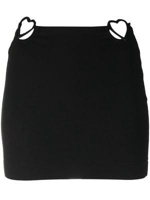Nensi Dojaka heart cut-out detail miniskirt - Black