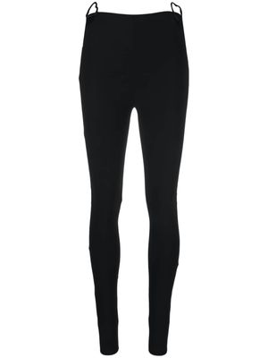 Nensi Dojaka heart-cut out high-waisted leggings - Black