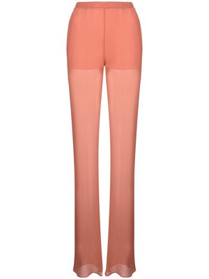 Nensi Dojaka high-waisted semi-sheer trousers - ATMNGL