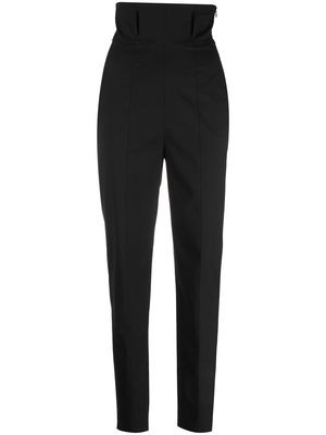 Nensi Dojaka high-waisted tapered-leg trousers - Black
