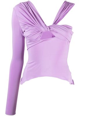 Nensi Dojaka one-shoulder asymmetric top - Purple