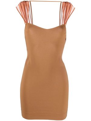 Nensi Dojaka open-back mini dress - Brown