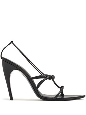 Nensi Dojaka pointed-toe leather sandals - Black