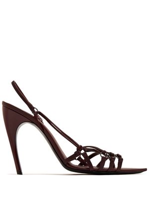 Nensi Dojaka slingback leather sandals - Red