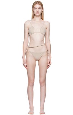 Nensi Dojaka SSENSE Exclusive Beige Bikini