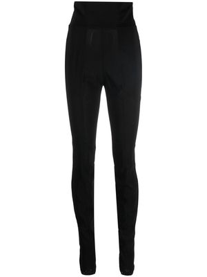Nensi Dojaka stirrup cuff slim-cut trousers - Black
