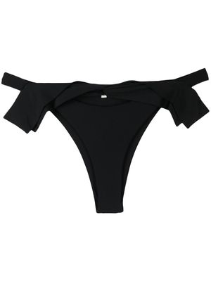 Nensi Dojaka strap-detail bikini bottom - Black