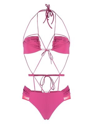 Nensi Dojaka strappy-design swimsuit - Neutrals