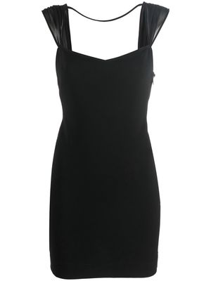 Nensi Dojaka sweetheart-neckline detail dress - Black