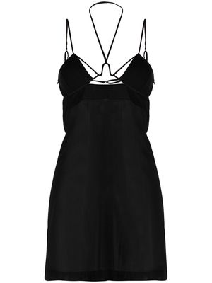 Nensi Dojaka underwire strappy mini dress - Black