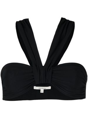 Nensi Dojaka wide-shoulder strap bikini top - Black
