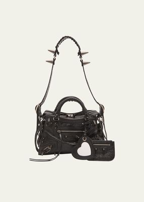Neo Cagole XS Spike Leather Shoulder Bag