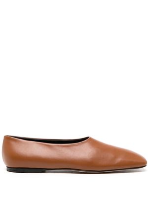 NEOUS Atlas leather ballerina shoes - Brown