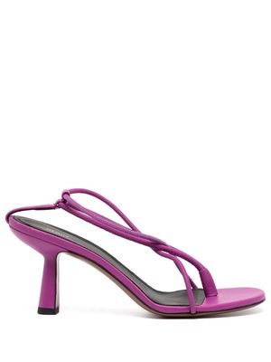 NEOUS Gloas 80mm leather sandals - Purple