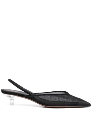 NEOUS pointed-toe mesh 50mm pumps - Black