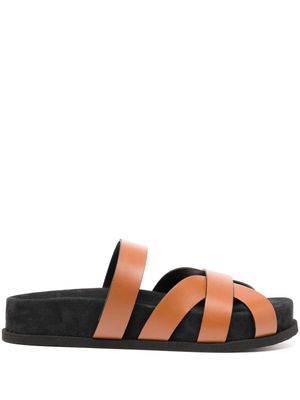 NEOUS strappy leather sandals - Brown
