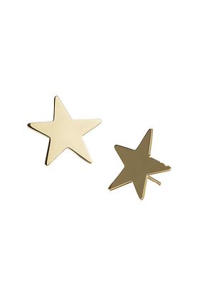 Neptune Star Medium 23K Gold-Plated Stud Earrings